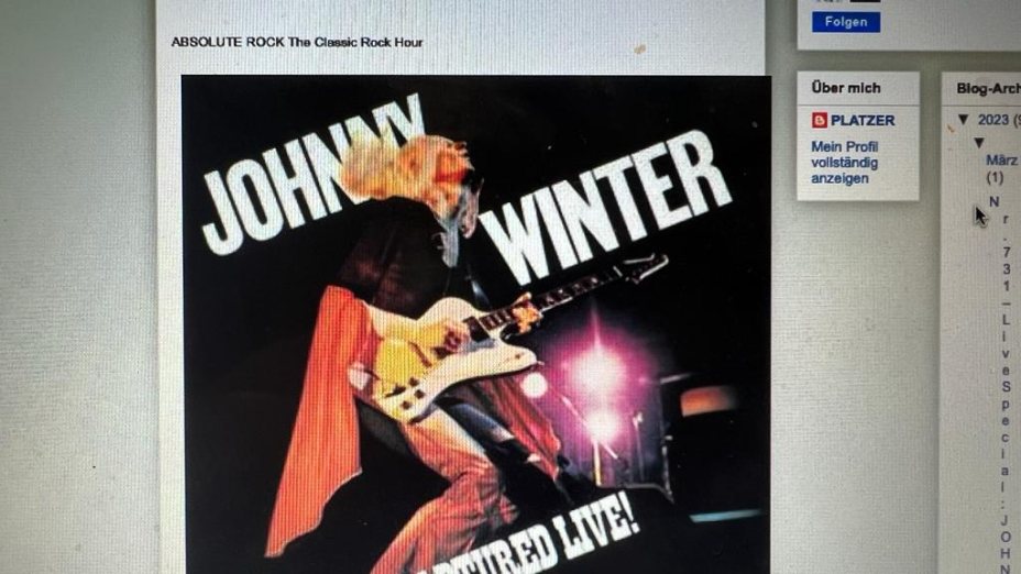 Nr. 731 – Live Special: JOHNNY WINTER – Captured Live