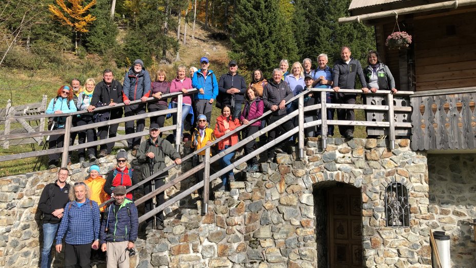 Teilnehmer:innen der "Heimat-verlassene Heimat Wanderung". Foto (c): Zdravko Haderlap.